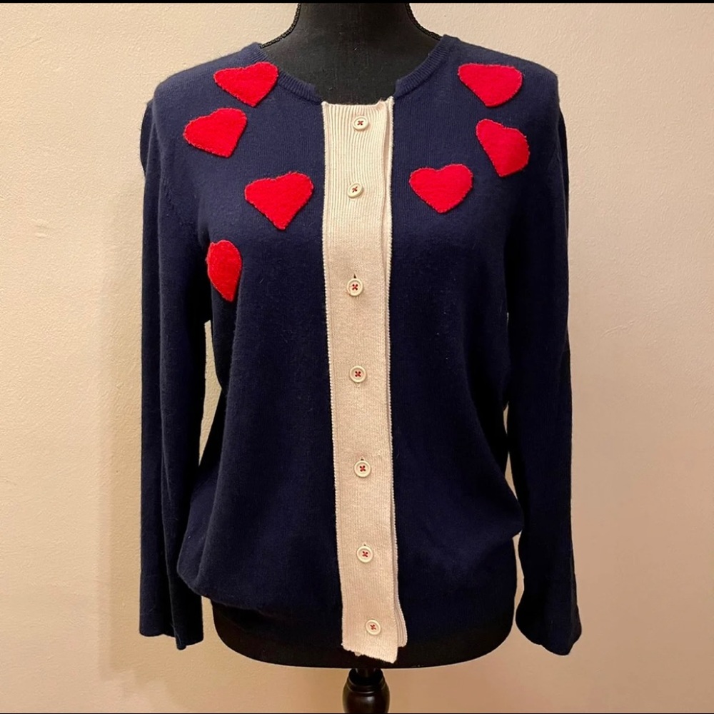 Portrait of a Flower Heart Cardigan